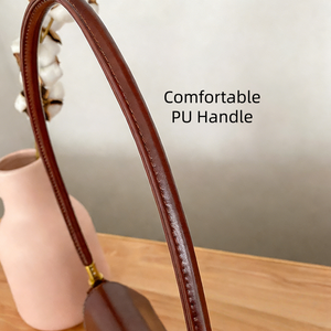 Elegante Bolso de Hombro de PU Encerado <span class=keywords><strong>con</strong></span> Bolsillo Interior <span class=keywords><strong>con</strong></span> Cremallera, Bolso Bandolera para Salidas Casuales Vintage de Mujeres <span class=keywords><strong>Jóvenes</strong></span> - Product Image 2