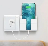Universel Portable Maison Salon Chargeur Rack Étagère Montage Mural Abs Support de Téléphone Support Mobile Support de Téléphone