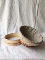 Panier à pain rond Willow servant des paniers ovales tissés panier d'épreuvage au levain en osier avec doublure amovible