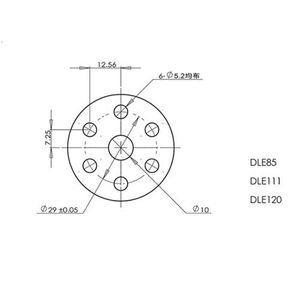 Motor de Gasolina DLE DLE120 con Escape Trasero de 120 CC para Avión RC, 12 HP/7500 RPM - Product Image 6