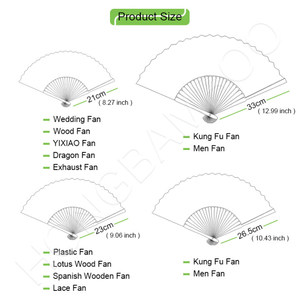Abanico Plegable de Bambú para Boda con Pintura de Arte Folclórico, Promociones Comerciales, Decoración, Modelo Deportivo, Artesanía de Bambú - Product Image 5