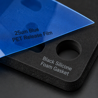 Film de protection en PET fluoré bleu personnalisé Tensfilm 25-188µm pour FPC, batteries EV et joints en silicone