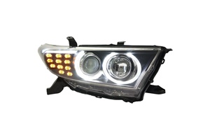 Modificación de Faros Delanteros 2012-2014 para Q5, Luces LED de Doble Lente con Ojo de Ángel, Luces de Circulación Diurna de 12V, Doble Lente Q5 que Mejora la Visibilidad - Product Image 2