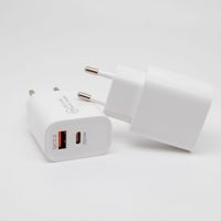 Cargador de pared USB tipo C para iPhone, adaptador de pared de carga rápida, cable de carga rápida, 20W, cargador de 20W, enchufe de carga