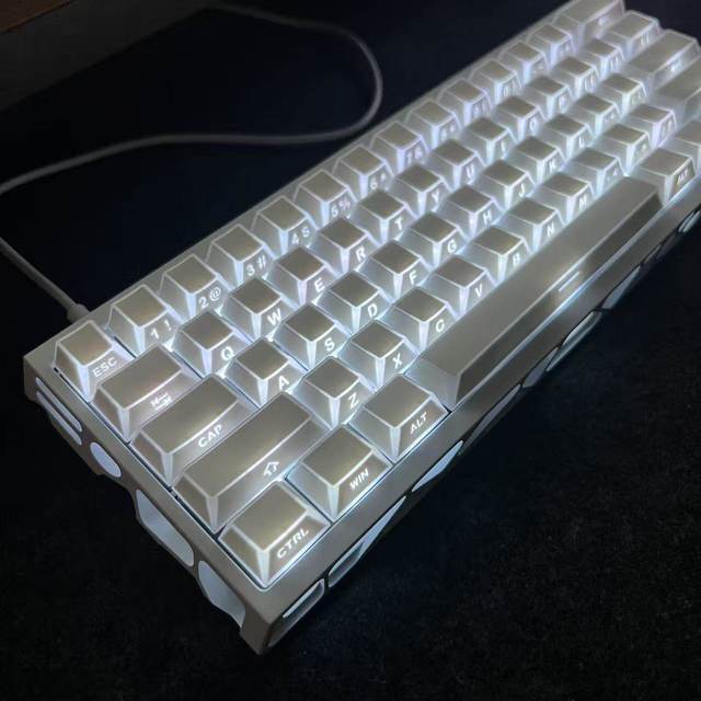 Folded Shadow Keycap 4.0 Cherry Profile Double Shot Backlit Keycaps Set 112Keys for Mechanical Gaming Keyboard DIY Custom