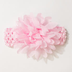 Aksesoris Rambut Bayi Bunga Chiffon Nilon Elastis untuk Fontanelle Ramah Lingkungan Dapat Dicuci - Product Image 6