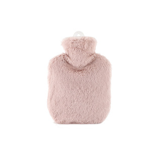 Bouillotte avec housse en peluche gris rose 500L 1000L 2000L, chauffe-mains d'hiver, protection contre la surchauffe, alimentation manuelle - Product Image 5