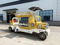 Chariot blanc traditionnel de style européen Corbillard électrique tiré par des chevaux Van funéraire Vente de remorque Transport spécial