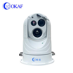 46x זום אופטי 2 ציר יציבות ג 'ירו 640*512 אבטחה cctv 360 סירה ימית 75 מ "מ ארוך טווח ptz מצלמה הדמיה תרמית - Product Image 3