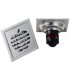 Desagüe de Piso Cuadrado de Acero Inoxidable de Doble Uso, Conexión Roscada Anticorrosión, para Baño y Lavadora - Product Image 3