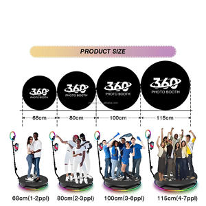 Photomaton 360 degrés avec <span class=keywords><strong>imprimante</strong></span> photo compatible avec smartphones, <span class=keywords><strong>iPad</strong></span>, appareil photo reflex <span class=keywords><strong>pour</strong></span> mariages et événements 100cm - À vendre - Product Image 6
