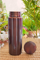 Bouteille d'eau en cuivre pour consommation quotidienne et voyage, avec couvercle sécurisé, de l'exportateur indien, disponible au meilleur prix du marché