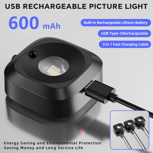 Picture Light Battery Operated with Remote, Painting Light for Wall LED Art Lights on Wall for <b>Poster</b> Dartboard <b>Frame</b> Portrait - Product Image 5