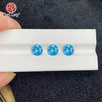 Topaze bleue suisse naturelle, pierres précieuses en vrac, formes ovale, poire, émeraude, coussin, excellente clarté pour la fabrication de bijoux