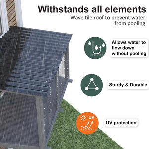 Fabrika ucuz özel dikdörtgen ahşap Pet House katı desen dayanıklı kapalı açık köpek kedi kafesi plastik tepsi palet kutusu - Product Image 2