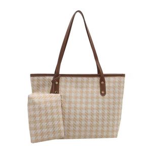 Bolso de hombro tipo tote para mujer, con cremallera, de gran capacidad, para primavera y verano, nuevo, elegante, estilo urbano, sencillo, para uso diario - Product Image 2
