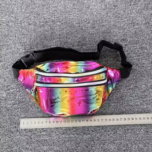 Nouveau holographique <span class=keywords><strong>banane</strong></span> hanche Bum Zip taille sacs femmes ceinture <span class=keywords><strong>sac</strong></span> pour filles Fanny Pack hologramme taille <span class=keywords><strong>sac</strong></span> Laser PU plage voyage - Product Image 4