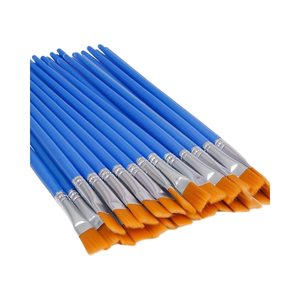 Bview Art 30 pièces ensemble de pinceaux plats en acrylique petits cheveux en nylon pinceaux de <span class=keywords><strong>peinture</strong></span> en vrac pour la <span class=keywords><strong>peinture</strong></span> - Product Image 1
