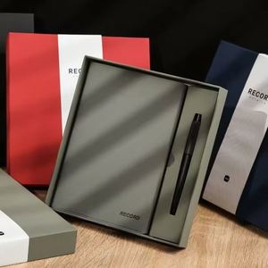 Wholesale Luxury Business Gifts <b>Notebook</b> Pen Personalized Custom Logo Soft Cover Pu Leather <b>Notebook</b> Corporate Gift <b>Set</b> - Product Image 1