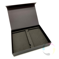 Vente en gros de coffrets cadeaux magnétiques ronds en papier avec poignée pour cravate ensemble collier bijoux