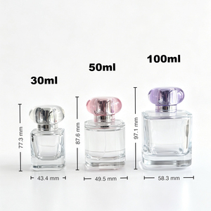 Flacon de parfum de style macaron Exquisite Choice 50ml 100ml avec couvercle <span class=keywords><strong>en</strong></span> forme de bonbon, fond épais, flacon de parfum <span class=keywords><strong>en</strong></span> verre coloré - Product Image 3