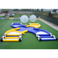 Balle gonflable interactive géante en PVC pour le zorbing, idéale pour les jeux aquatiques et la course sur l'herbe, usage commercial, capacité 100 kg, 4 passagers