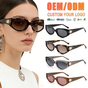 Gafas <span class=keywords><strong>de</strong></span> <span class=keywords><strong>Sol</strong></span> <span class=keywords><strong>de</strong></span> Acetato <span class=keywords><strong>de</strong></span> Diseño <span class=keywords><strong>de</strong></span> Lujo al por Mayor con Logotipo Personalizado, Gafas <span class=keywords><strong>de</strong></span> <span class=keywords><strong>Sol</strong></span> Vintage <span class=keywords><strong>de</strong></span> Ojo <span class=keywords><strong>de</strong></span> Gato para Mujer, Pulidas a Mano, Gafas <span class=keywords><strong>de</strong></span> Diseño Retro con Protección UV400 - Product Image 1