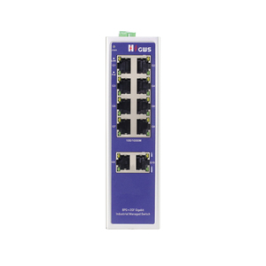 Commutateurs réseau PoE 10/100/1000M pour caméra CCTV, 8 ports + 2 ports Uplink, commutateur Ethernet PoE industriel - Product Image 4