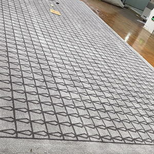 Alfombra de lana Oushak moderna totalmente hecha a mano, alfombra de área grande para el hogar, sala de estar y salón, hecha a mano con patrón abstracto - Product Image 6