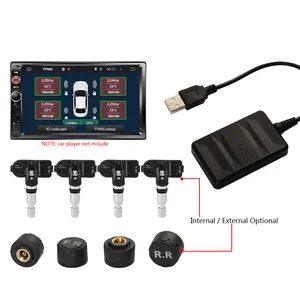 Mobil dipasang USB monitor tekanan ban Sensor TPMS Universal mobil Android navigasi deteksi tekanan ban