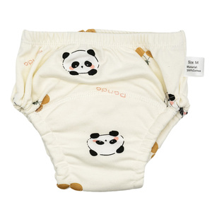 Natural refinado algodão reutilizável bebê treinamento calças impermeável toalete xixi aprendizagem shorts criança fralda mudando roupa interior - Product Image 2