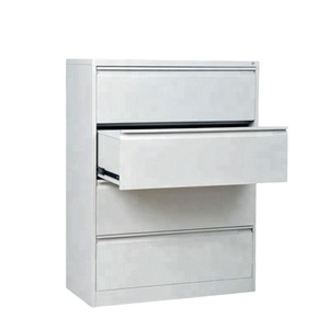 Modern 4-<b>Drawer</b> Vertical Steel File Cabinet Customized High Quality Factory Direct Sale for Home <b>Office</b> Bedroom Kitchen Use - Product Image 2