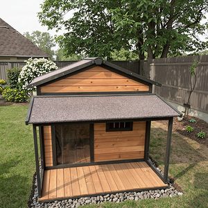 SDD026 SHUNDA Luxury Print Pet House Carriers Sustainable Outdoor Wooden Dog Kennels Leisure Dog House For Dogs - Product Image 4