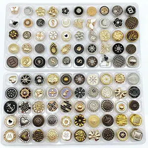 Metal Button Press Cloth Brass Zinc Alloy Cover Snap Buttons Metal Jean Button