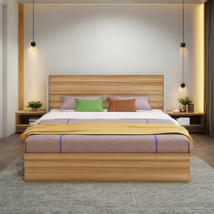 Modern MDF Wooden <strong>Bed</strong> <strong>Frame</strong> for <strong>King</strong> <strong>Size</strong> Double Queen <strong>with</strong> <strong>Drawers</strong> Home Furniture Panel Style for Bedroom Use - Product Image 3