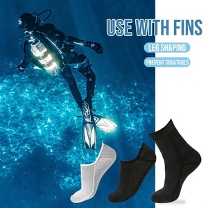 Chaussettes de plongée en néoprène SBR 2-3MM antidérapantes, séchage rapide, mi-mollet, thermiques, parfaites pour la plongée, le snorkeling et le surf - Product Image 2