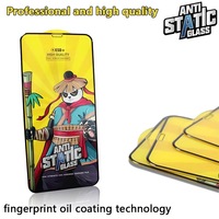 Protection d'écran en verre trempé incurvé 2.5D antistatique 9H 0.33mm pour téléphones portables iPhone 16 15 Pro Max 14 13 12 Mini