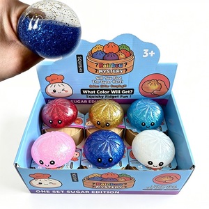 Pelotas Antiestrés Sensoriales de TPR Coloridas con Forma de Dumpling, Bollo al Vapor y Baozi, Caja Sorpresa, Juguete Sensorial Unisex - Product Image 5