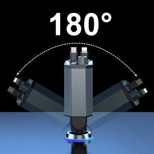 Có thể thu vào xe sạc 120W siêu nhanh USB xe điện thoại Sạc kép có thể thu vào cáp và 2 cổng USB xe sạc Adapter - Product Image 6