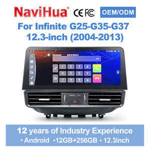 Navihua pour Infiniti G25 G35 G37 2004-2013 – Écran Android 12,3'' pour mise à niveau de voiture, autoradio multimédia, Carplay, GPS, lecteur multimédia embarqué - Product Image 2