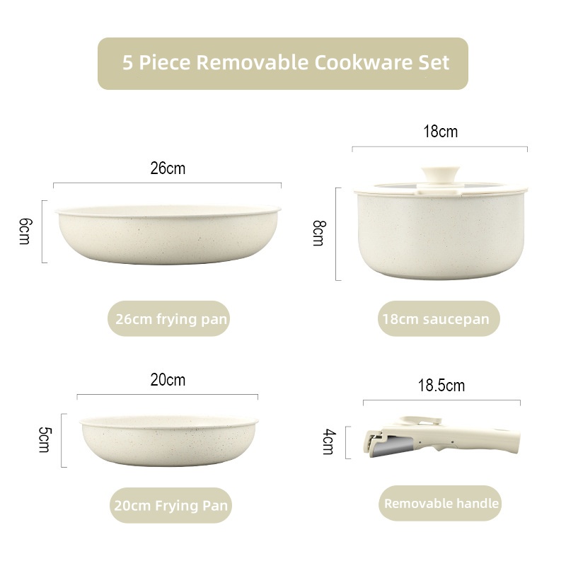 Set de 5 piezas desmontable