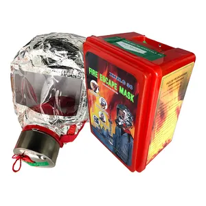 Fire Safety Full Face Shield Escape Smoke Hood Also Called Smoke Mask