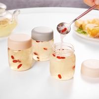 Bocaux de conservation en verre borosilicate pour miel et nid d'oiseau avec couvercle hermétique et design compact et élégant