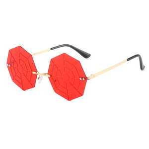 <span class=keywords><strong>Occhiali</strong></span> da <span class=keywords><strong>sole</strong></span> Unisex Party a forma di ragnatela con struttura in metallo - Product Image 6