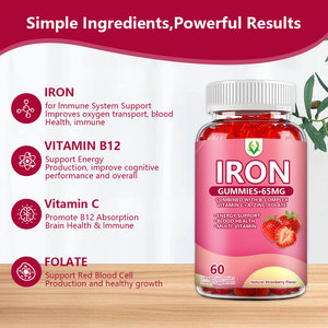 Nhà máy cung cấp sắt Gummies cải thiện chức năng não với vitamin phức tạp hương vị dâu tây cho trẻ em & người lớn - Product Image 6