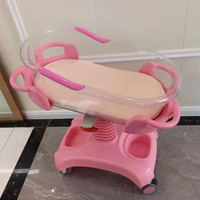 Nouveau-né poussette bébé berceau équipement médical mobile pour obstétrique gynécologie hôpital meubles ABS métal matériel