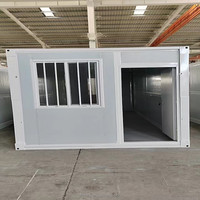 Bureau de chantier pliable portable en conteneur en acier modulaire préfabriqué mobile de 20 et 40 pieds pour une utilisation temporaire dans les hôtels et les magasins