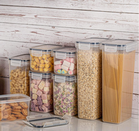 OWNSWING Lot de 24 Boîtes de Rangement Hermétiques Empilables Sans BPA pour Cuisine, Contenants pour Céréales et Aliments Secs (42 Pièces)