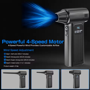 4000mAh Haute Pression <span class=keywords><strong>Air</strong></span> Duster Puissant Électrique Mini Turbo Ventilateur <span class=keywords><strong>Air</strong></span> Souffleur Compressé <span class=keywords><strong>Air</strong></span> Duster pour PC De Bureau Cleaner - Product Image 5