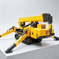 Grue araignée hydraulique multifonctionnelle avec benne pour travaux de terrassement